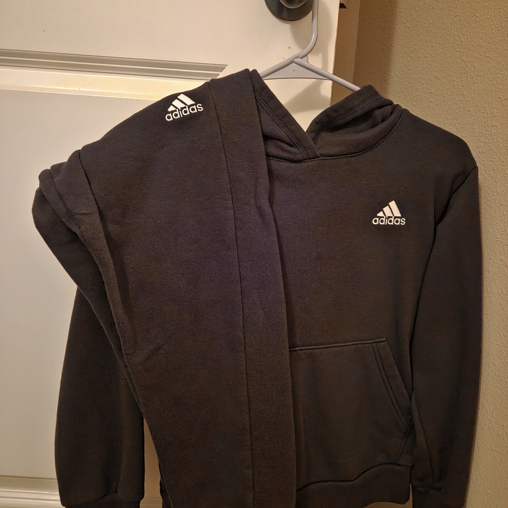 Adidas Charcoal Tracksuit with Logo